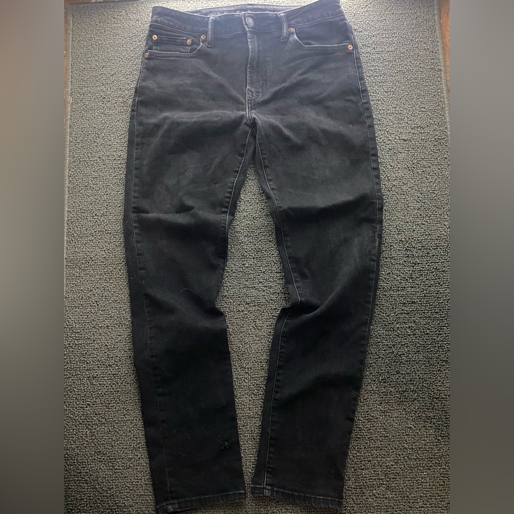 American Eagle outfitters slim straight black jeans, Size 32x32